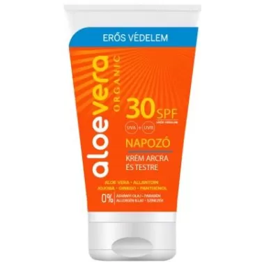 aloe vera eredeti spf30 napozó krém arcra és testre 150 ml