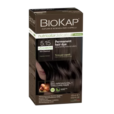 nutricolor rapid tartós hajfesték nr 5.15 ash chestnut 135 ml