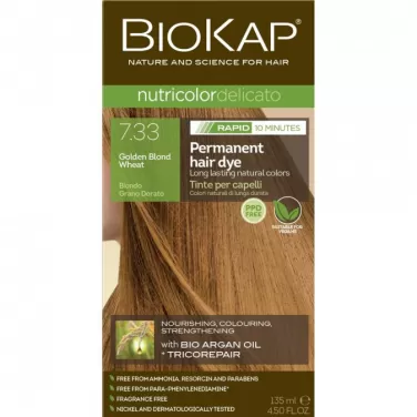 nutricolor rapid tartós hajfesték nr 7.33 golden wheat blond 135 ml