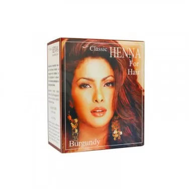 Henna hajszínező por burgundi vörös 100 g