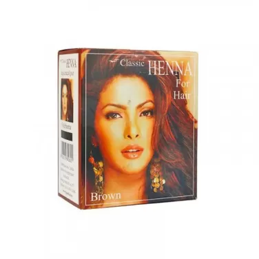 Henna hajszínező por sötétbarna 100 g