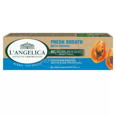 Langelica herbal fogkrém fresh breath papaya 75 ml