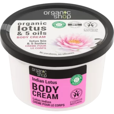 bio indiai lótusz testápoló krém 250 ml